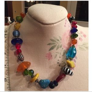 Multi bead, multicolor Nexklace